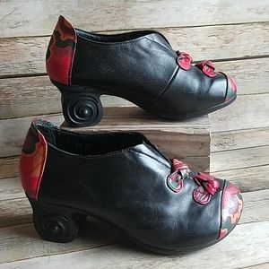 Funky Unique heel shoes dont know the brand